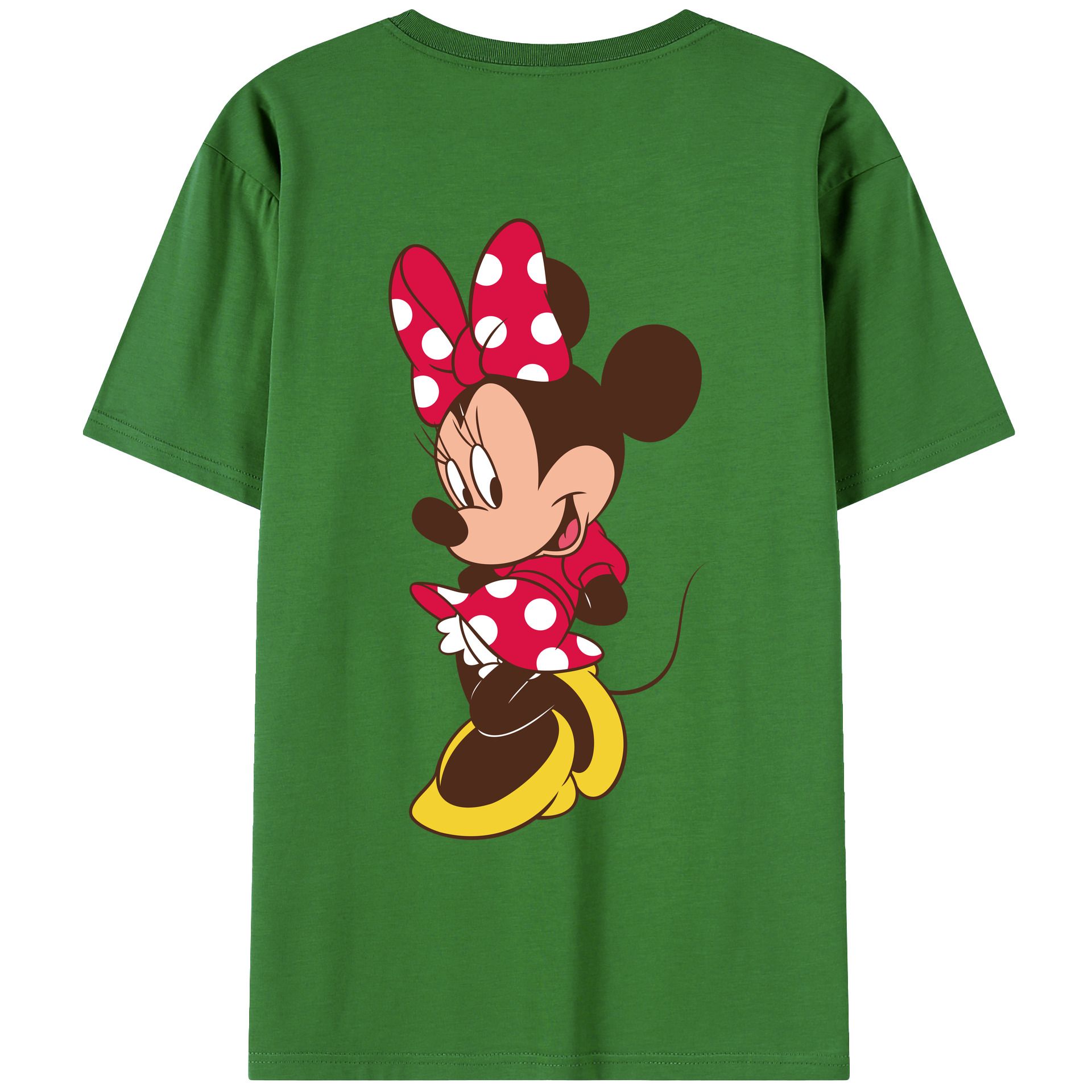 （画像用） ミッキーマウス Mickey Mouse レディース半袖Tシャツ(バックプリント)